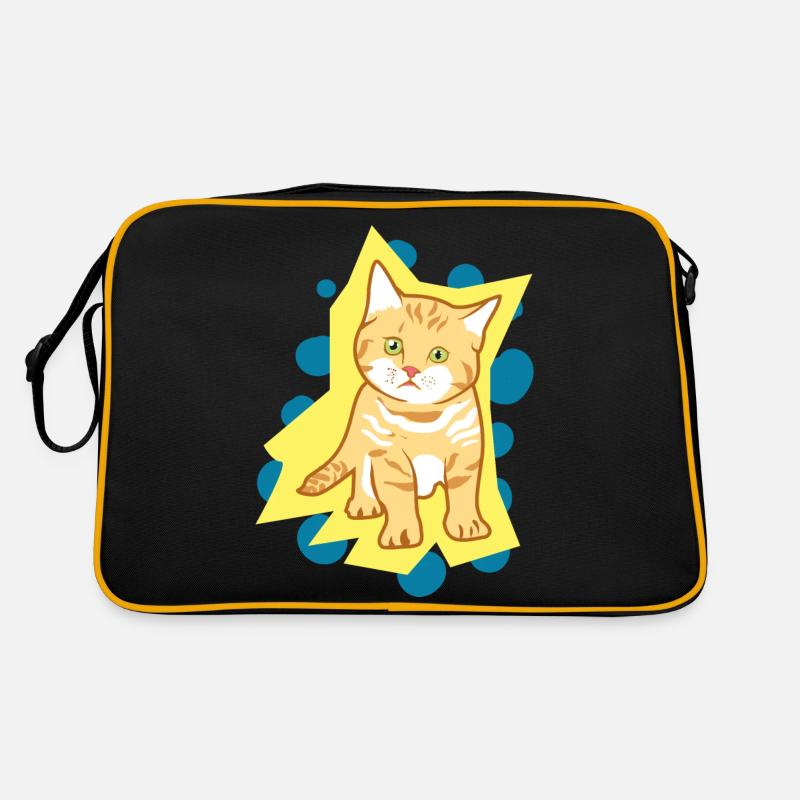 Doux chat triste bébé Sac Retro