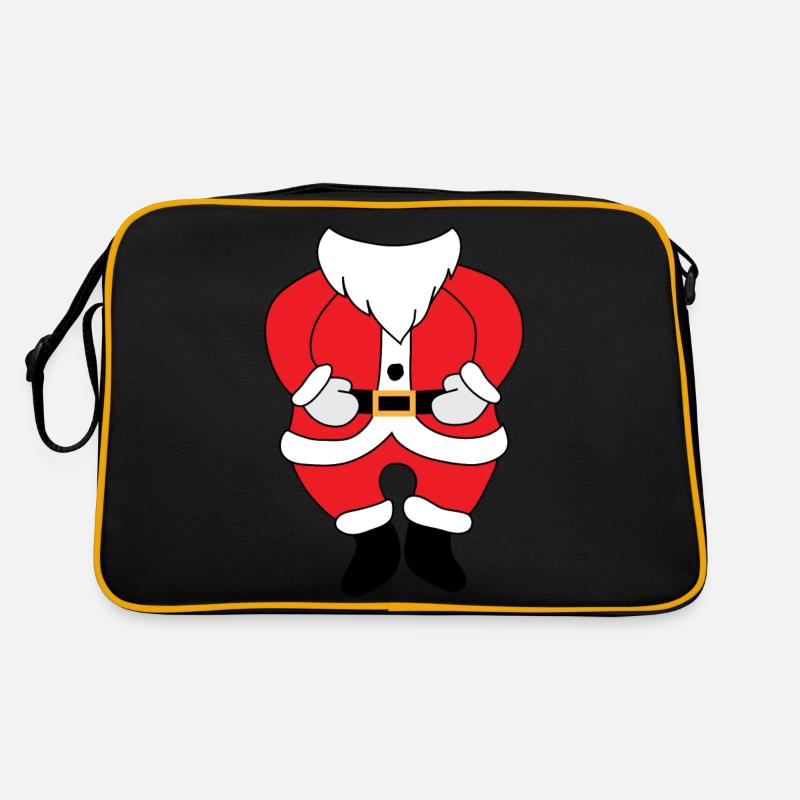 Santa - Retro Tasche - Schwarz/Gold