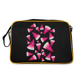 Pastèque Pastèque Pattern - Sac Retro - noir/or - Dos