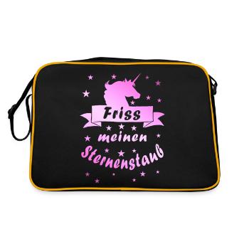 Eat my stardust - Retro Bag - black/gold - Back
