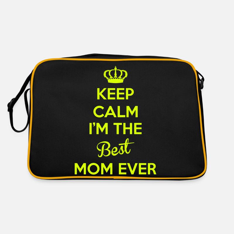KEEP CALM I'M THE BEST MOM EVER - Retro Bag - black/gold