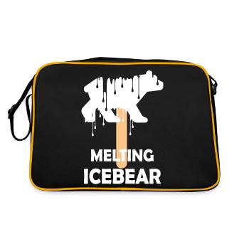 L’ours polaire en fusion - Sac Retro - noir/or - Dos