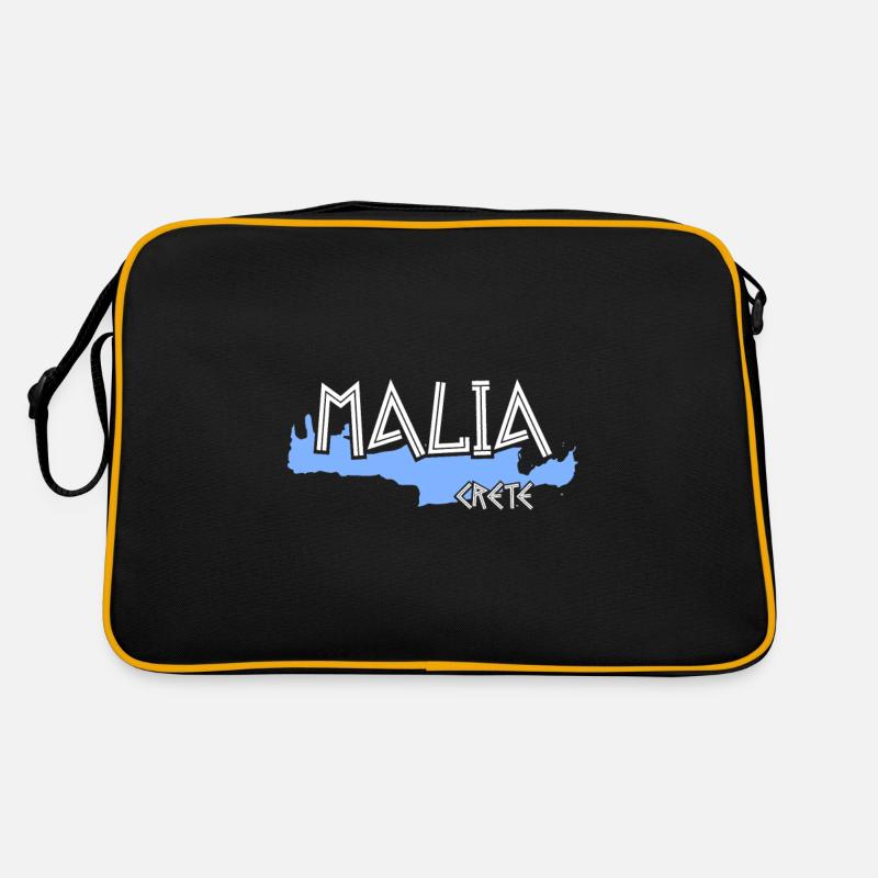 Malia Crete Summer Greece Holiday / Gift Retro Bag