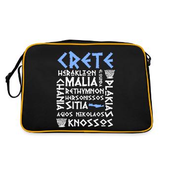 Crète Grèce Île - Sac Retro - noir/or - Dos