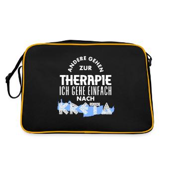 Crète Vacances d’été Grèce - Sac Retro - noir/or - Dos