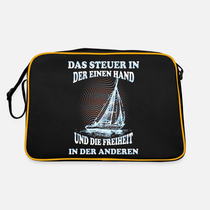 Segelboot besitzer Retro Tasche