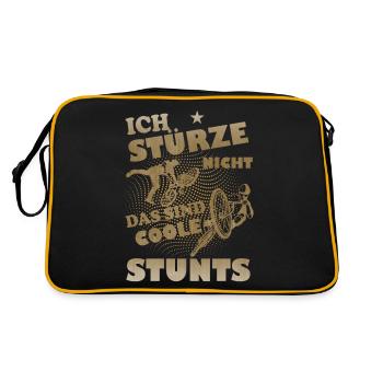 Je ne vais pas déverser le vélo - Sac Retro - noir/or - Dos
