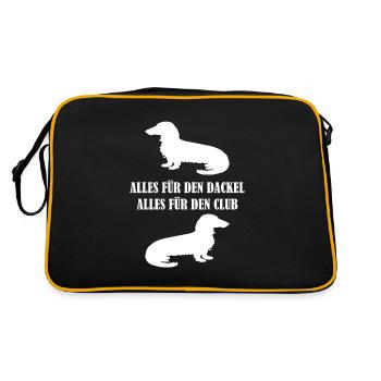 Everything for the dachshund - Retro Bag - black/gold - Back