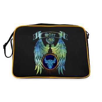 star sign Taurus - Retro Bag - black/gold - Back