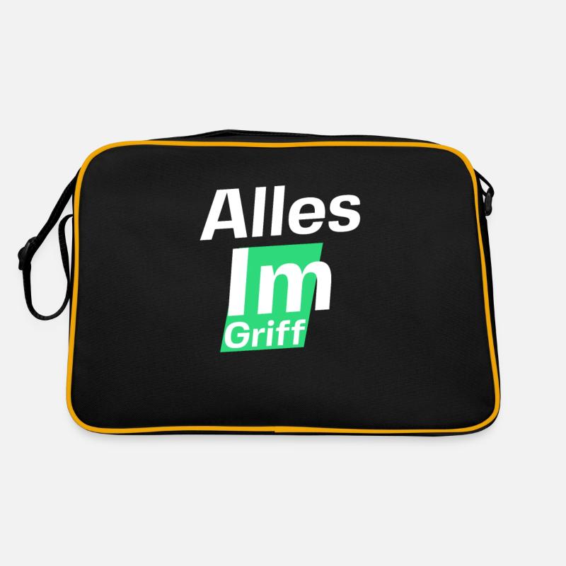 Alles im Griff mit Gott Retro Tasche