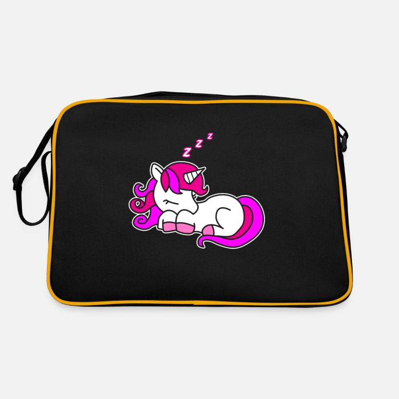 Süßes schlafendes Einhorn Kinder Geschenk Idee Retro Tasche