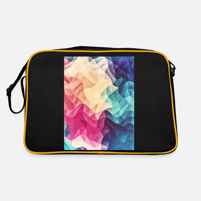 Abstract low poly color pattern design (spectrum) Retro Bag