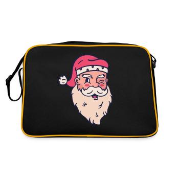 Santa Claus red cap - Retro Bag - black/gold - Back