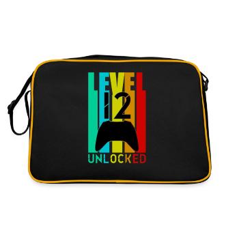 12 Anniversaire Gamer Niveau 12 Débloqué - Sac Retro - noir/or - Dos