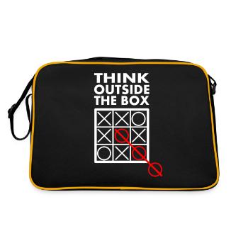 Penser différemment métaphore Sortir des sentiers battus - Sac Retro - noir/or - Dos