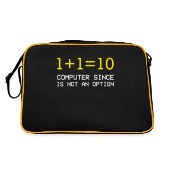 Computer programming - Retro Bag - black/gold - Back