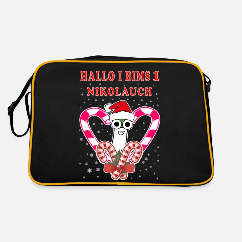 Nikolauch Weihnachten Weihnachtsmann Geschenkidee Retro Tasche