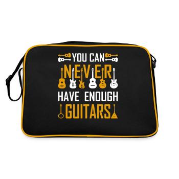 Guitares guitares cadeau de guitare - Sac Retro - noir/or - Dos