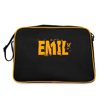 Emil - Retro Bag - black/gold - Back