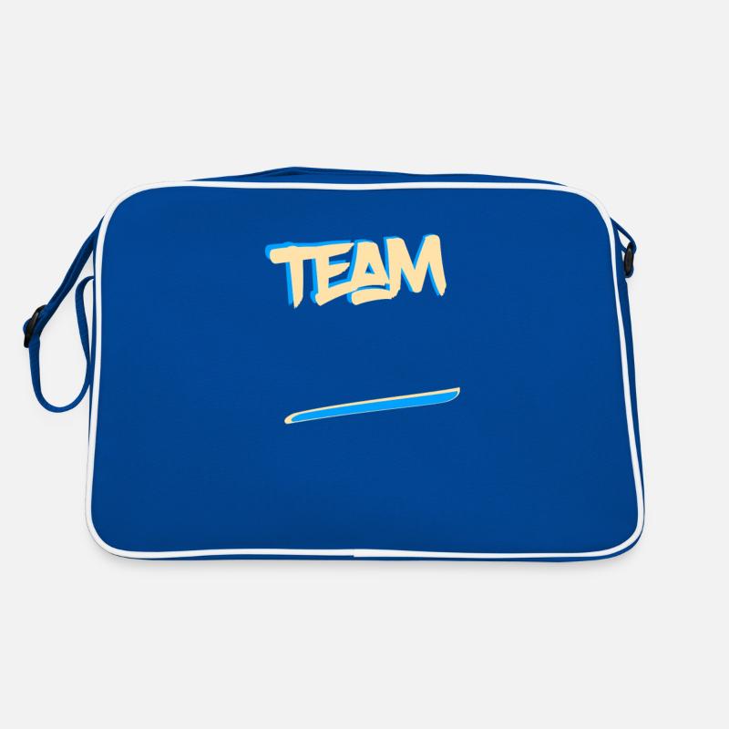 Team Braut Sport Ehe Paar Ehepaar Retro Tasche