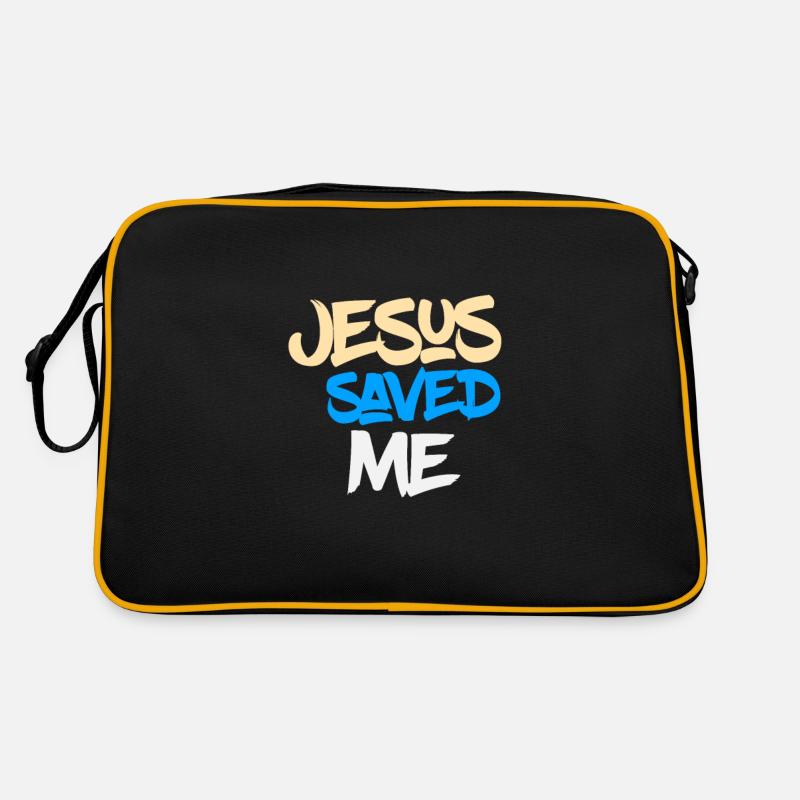 Jesus saved me / Jesus saved me Retro Bag