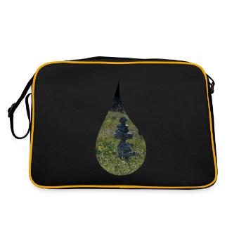 Détente dans une goutte - Sac Retro - noir/or - Dos