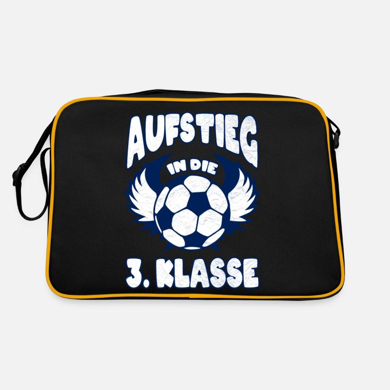 Aufstieg in die 3 Klasse Schulanfang Schule Ball Retro Tasche