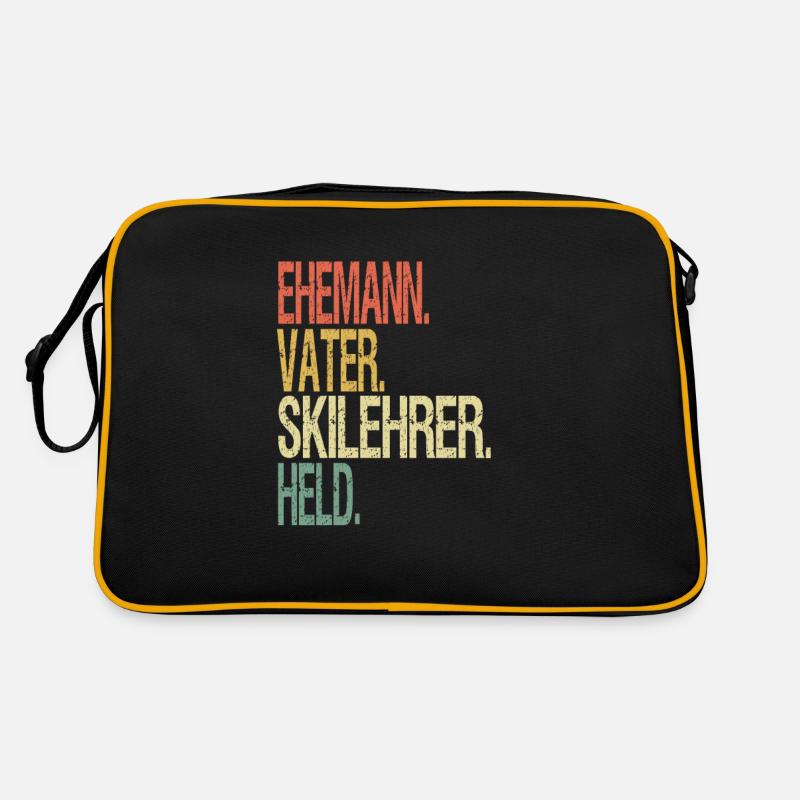 Ehemann, Vater, Skilehrer, Held Retro Tasche
