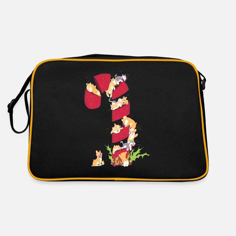Gerste Zucker - Retro Tasche - Schwarz/Gold