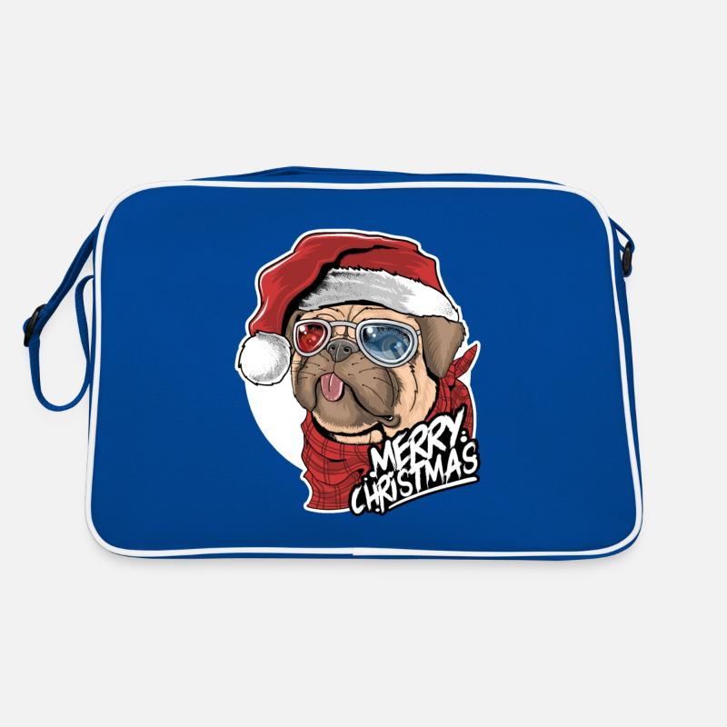 Chien de Noël - Joyeux Noël Sac Retro