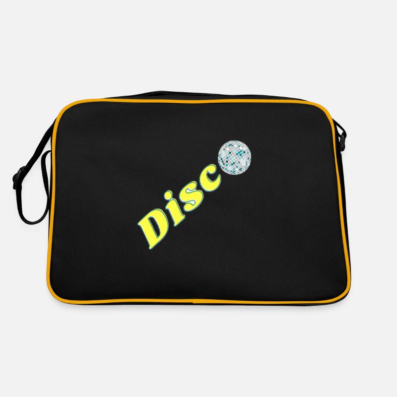 Disco - Retro Tasche - Schwarz/Gold