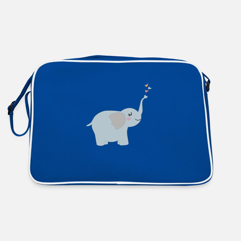 Éléphant mignon Sac Retro