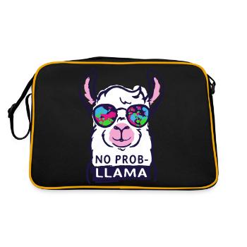 pas de problème - refroidisseur pas de problème lama lama disant - Sac Retro - noir/or - Dos