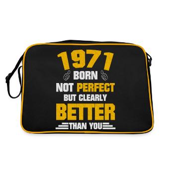1971 Born - Retro Bag - black/gold - Back