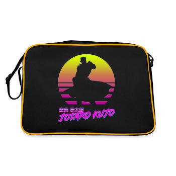 Jojo - Jotaro Outrun - Retro Bag - black/gold - Back