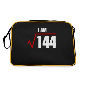 12 Birthday Funny - Retro Bag - black/gold - Back