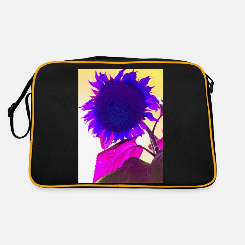 fleur d’été pop Art - Sac Retro - noir/or