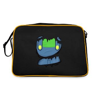 Salopette verte - Sac Retro - noir/or - Dos