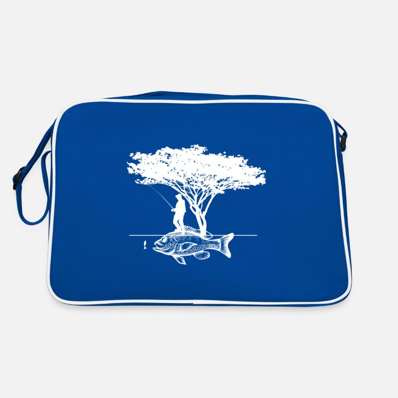 Pêche, pêcheur , pêcher, LE BONHEUR. Sac Retro