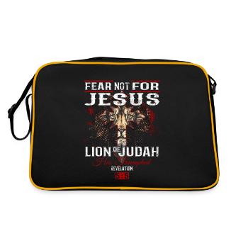 Jésus-Christ - Le Lion de Juda a triomphé - Sac Retro - noir/or - Dos