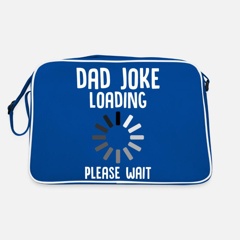 Papa Witz laden Bitte warten Retro Tasche