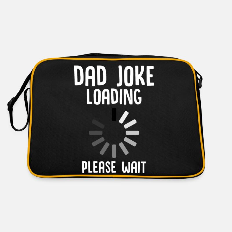 Papa Witz laden Bitte warten Retro Tasche