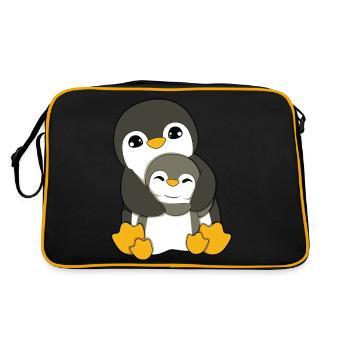 Câlin de pingouin - Sac Retro - noir/or - Dos