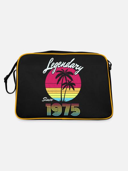 Born Legends 1975 Born Birthday Holiday - Retro Bag - black/gold - Back
