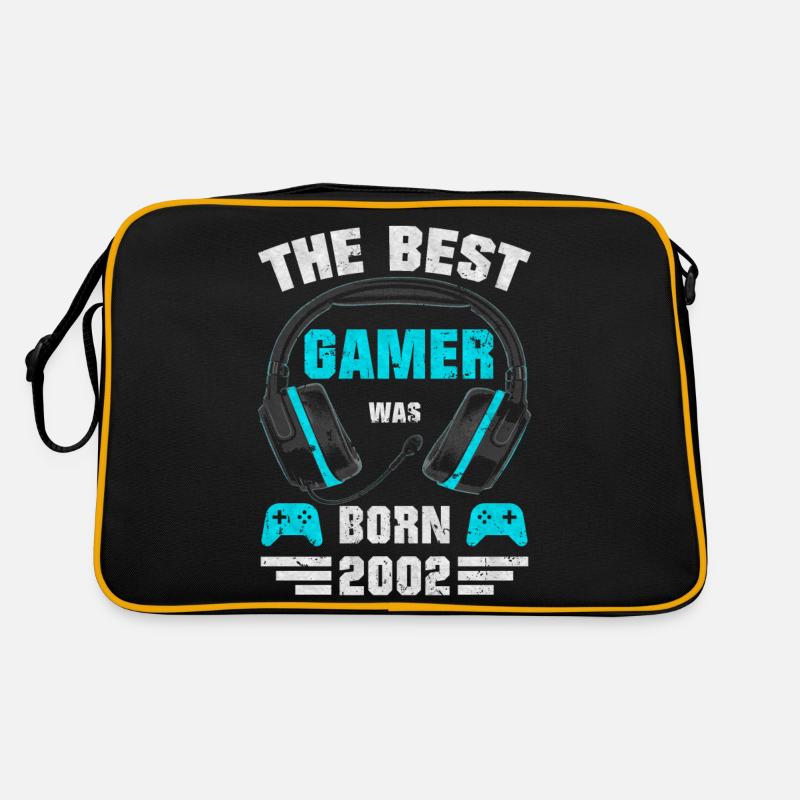 2002 Geboren Geburtstag Gamer Gaming Geschenk Retro Tasche