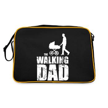 The walking dad - Retro Tasche - Schwarz/Gold - Hinten