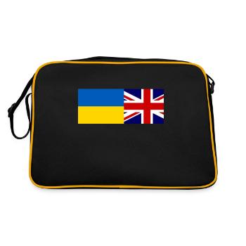 solidarité avec l’Ukraine - Sac Retro - noir/or - Dos