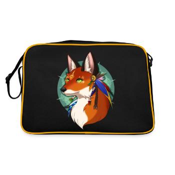 Fox Spirit - Retro Bag - black/gold - Back