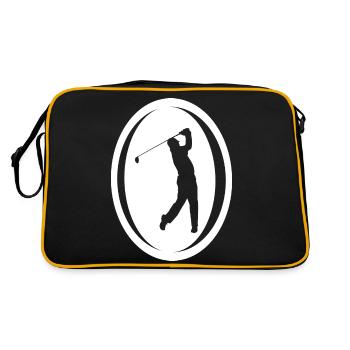 sport de golf - Sac Retro - noir/or - Dos