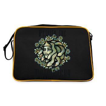 Medusa - Retro Tasche - Schwarz/Gold - Hinten